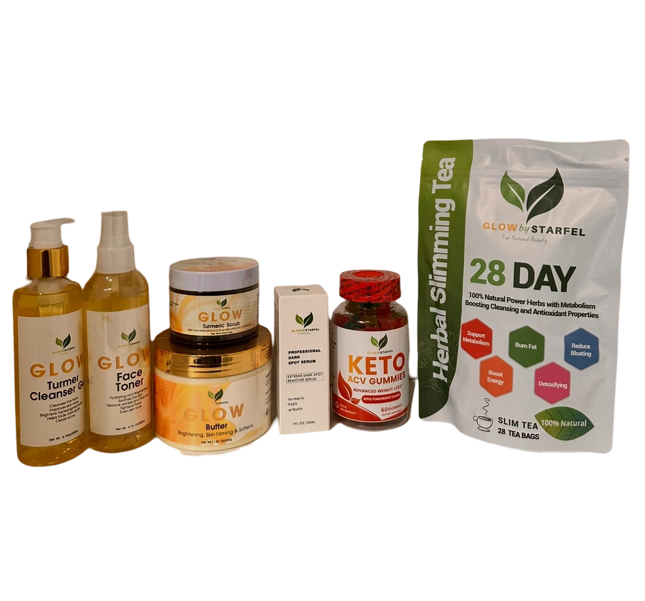 Illuminate & Transform: Complete Glow by StarfeL Wellness Combo