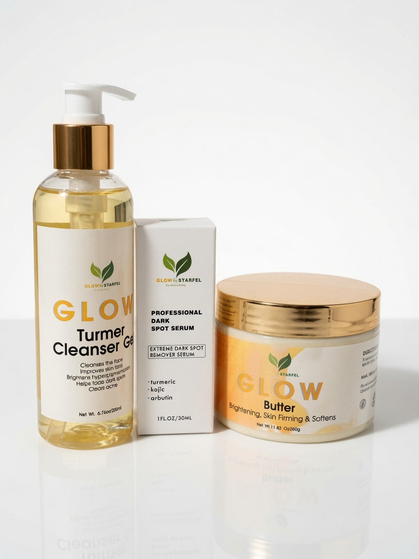 Radiant Essentials: Cleanser, Serum & Butter Trio