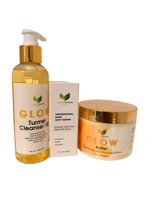 Radiant Essentials: Cleanser, Serum & Butter Trio