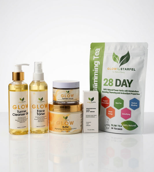 Radiant Renewal: Glow by Starfel Complete Skincare & Wellness Combo